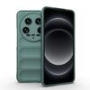 Per Xiaomi 14 Ultra Magic Shield TPU + custodia per telefono in flanella (verde scuro)