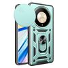 Per Honor X9b Custodia scorrevole per fotocamera Design TPU + Custodia per telefono PC (verde)