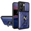 Per vivo V29e 5G India Custodia scorrevole Camshield TPU + PC con slot per schede (blu)