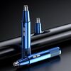 Tagliacapelli elettrico per naso, ricaricabile, lavabile, portatile, da viaggio (blu)