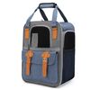 Zaino per animali domestici a spalla portatile da esterno Borsa per gatti traspirante pieghevole portatile (stile 6 blu)