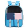 Borsa a tracolla doppia colorata per animali domestici Zaini per capsule per cani e gatti che trasportano zaini (modello 6 blu)