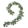 Verde artificiale Foglia di eucalipto Simulazione Rattan Decorazione domestica, Stile: 2 m Eucalipto Grigio Bianco