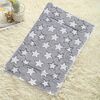 Cuscino per animali domestici addensato 79x60 cm Coperta per cani e gatti Letto per animali domestici (stelle bianche grigie)