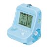 Portachiavi con ciondolo per macchina da gioco arcade portatile per bambini, mini giocattolo da gioco con blocchi di costruzione (blu)