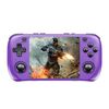 H36S 3.5 Inch IPS HD Screen Retro PSP Game Console Linux System GBA Handheld Video Game Console, Memory: 64G(Purple)