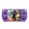 H36S 3.5 Inch IPS HD Screen Retro PSP Game Console Linux System GBA Handheld Video Game Console, Memory: 128G(Purple)