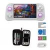 Console di gioco portatile retrò XF43, console di gioco open source con schermo grande da 4,3 pollici, lettore video da gioco, 128 GB (bianca)