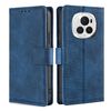 Custodia per telefono in pelle con chiusura magnetica in coccodrillo per Honor Magic6 Pro 5G (blu)