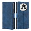 Custodia per telefono in pelle con chiusura magnetica in coccodrillo per Honor Magic6 5G (blu)