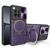 Custodia per telefono con supporto magnetico Camshield scorrevole per OnePlus 12 5G Global CD Texture (viola)