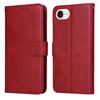 Per iPhone SE 20224 Custodia per cellulare in pelle con texture classica in vitello (rossa)