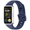 Per Huawei Band 9/9 NFC / 8/8 NFC Nail Button cinturino in silicone lucido (blu scuro)