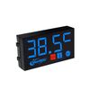 Voltmetro digitale compatto con display a LED, specifica: temperatura blu 2 in 1