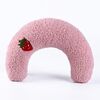 Cuscino a forma di U per gatti Cuscino per dormire per cani da compagnia (rosa)