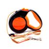 Guinzaglio da traino retrattile automatico per animali domestici da 8 m Trattore da passeggio riflettente notturno per cani (arancione)