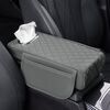 Scatola per braccioli per auto, scatola per fazzoletti interni ampliata, colore: grigio