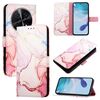 Per Huawei nova 12s 4G Global PT003 Custodia in pelle con motivo marmorizzato (LS005 oro rosa)