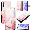 Per Huawei P30 lite / nova 4e PT003 Custodia in pelle con motivo marmorizzato (LS005 oro rosa)