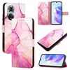 Per Huawei nova 9 PT003 Custodia in pelle con motivo marmo (LS001 Rosa Viola Oro)