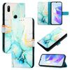 Per Huawei P Smart Z / Y9 Prime 2019 PT003 Custodia in pelle con motivo marmorizzato (LS003 Verde)