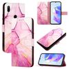 Per Huawei P Smart Z / Y9 Prime 2019 PT003 Custodia in pelle con motivo marmorizzato (LS001 Rosa Viola Oro)
