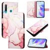 Per Huawei Enjoy 9s / P Smart+ 2019 PT003 Custodia in pelle con motivo marmorizzato (LS005 oro rosa)