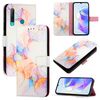 Per Huawei Enjoy 9s / P Smart+ 2019 PT003 Custodia in pelle con motivo marmorizzato (LS004 Marmo Bianco)