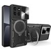 Per Honor X8b CD Texture scorrevole Camshield custodia magnetica per telefono (nero)