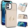 Per iPhone 11 Custodia per telefono con porta carte antifurto RFID (bianca)