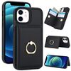 Per iPhone 11 Custodia per telefono con porta carte antifurto RFID (nera)