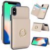 Per iPhone XR Custodia per telefono con porta carte antifurto RFID (bianca)
