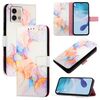 Per Motorola Moto G Stylus 2023 4G PT003 Custodia in pelle con motivo marmo Flip (Galaxy Marble White)
