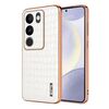 Per vivo S17 / S17 Pro / S17t AZNS Custodia per telefono con struttura elettrolitica e texture a coccodrillo a copertura totale (bianca)