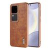 Per vivo S18 / S18 Pro AZNS Custodia per telefono con struttura in coccodrillo elettrolitico a copertura totale (marrone)