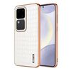 Per vivo S18 / S18 Pro AZNS Custodia per telefono a copertura totale con cornice elettrolitica in coccodrillo (Bianco)