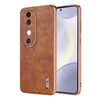 Custodia per telefono a copertura totale con cornice elettrolitica per vivo S19 AZNS (marrone)