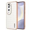 Per vivo S19 Pro AZNS Custodia per telefono a copertura totale con cornice elettrolitica in coccodrillo (bianco)