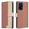 Custodia per telefono in pelle antifurto RFID con coordinato colore globale per Honor 200 Lite (marrone)