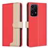 Custodia per telefono in pelle antifurto RFID con coordinato colore globale per Honor 200 Lite (rossa)
