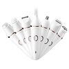 Rasoio multifunzione da donna 7 in 1 con ricarica USB, epilatore e sopracciglio (bianco)