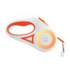 Guinzaglio retrattile automatico per cani da compagnia luminoso a LED, colore: arancione 3 m