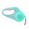 Guinzaglio retrattile automatico per cani da compagnia luminoso a LED, colore: verde 3 m