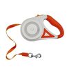 Guinzaglio retrattile automatico per cani da compagnia luminoso a LED, colore: 5 m arancione