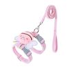 Guinzaglio per gatti anti-rottura, regolabile per esterni, petto e schiena, taglia: S (rosa)