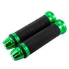 1 paio 22mm Moto Universale Manubrio Copertura In Gomma Oliatore CNC Manopole Manubrio Modificate(Verde)