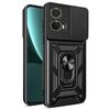 Per Motorola Moto G85 Custodia per fotocamera scorrevole in TPU con design ibrido per PC (nero)