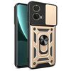 Per Motorola Moto G85 Custodia per fotocamera scorrevole in TPU ibrido per PC (oro)