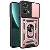 Per Motorola Moto G85 Custodia per fotocamera scorrevole in TPU ibrido per PC (oro rosa)