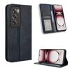 Custodia in pelle con texture retrò e fibbia magnetica globale per OPPO Reno12 5G (blu)